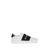 Givenchy White Calf Leather Bos Taurus Low Top Sneakers